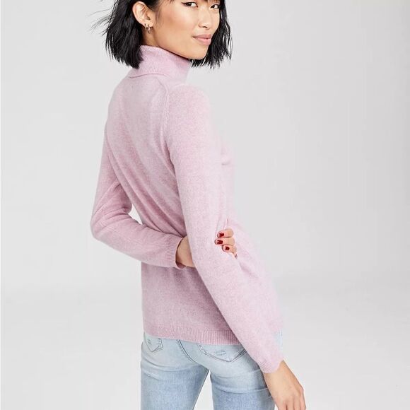 CHARTER CLUB Women's 100% Cashmere Turtleneck Sweater M - Picture 6 of 9
